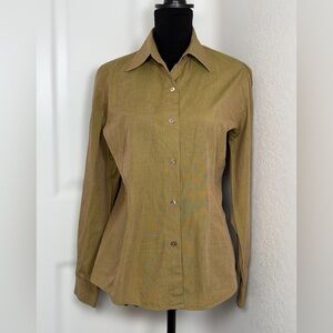 Emanuel Ungaro EMANUEL Women’s Cotton Button Up Shirt Size S Made USA